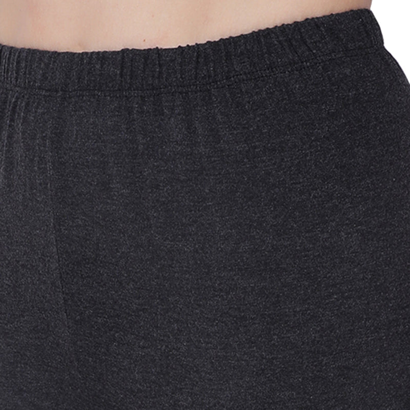 TRASA Women's Cotton Slim Fit Ankle Leggings - Grey