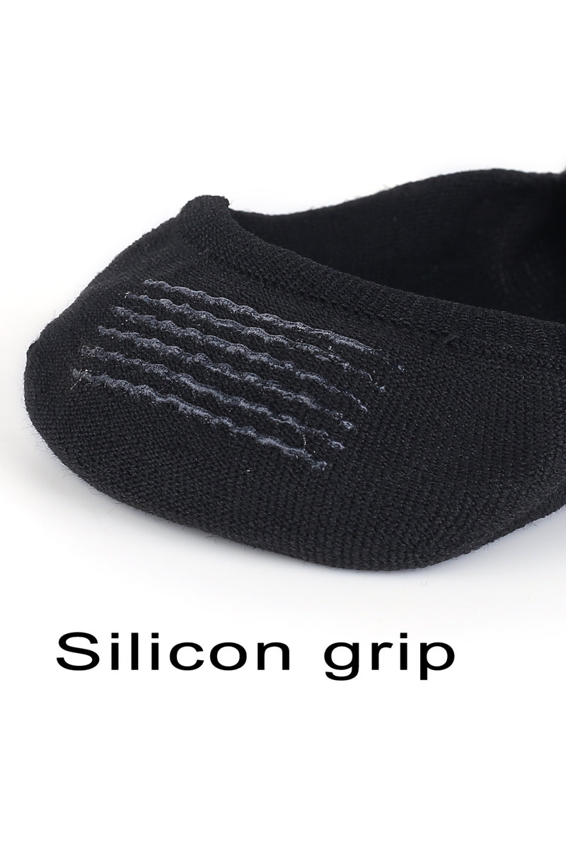 Trasa Men's No-Show Loafer Socks - Pack of 3 - Black