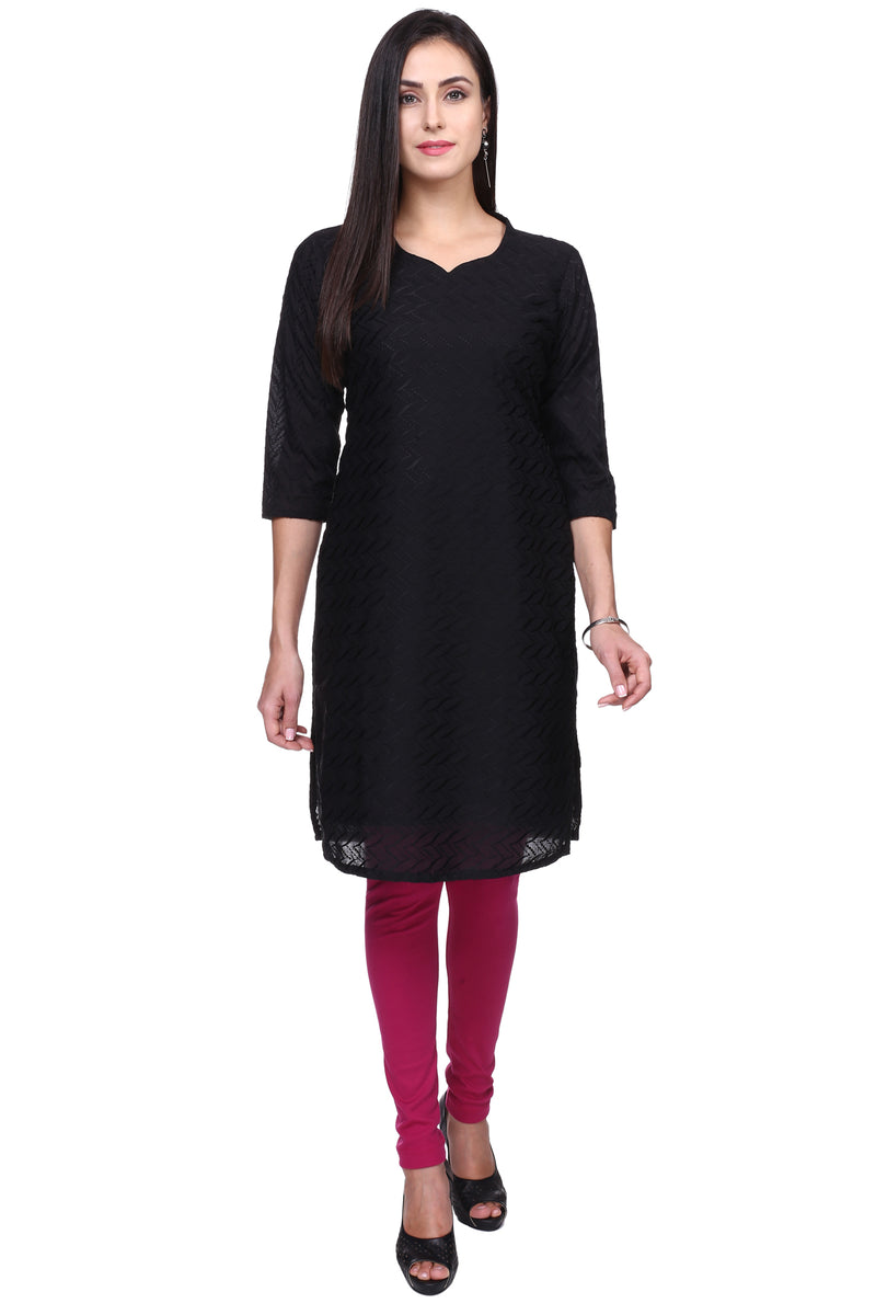 TRASA Women's Cotton Churidar Leggings Dark Pink