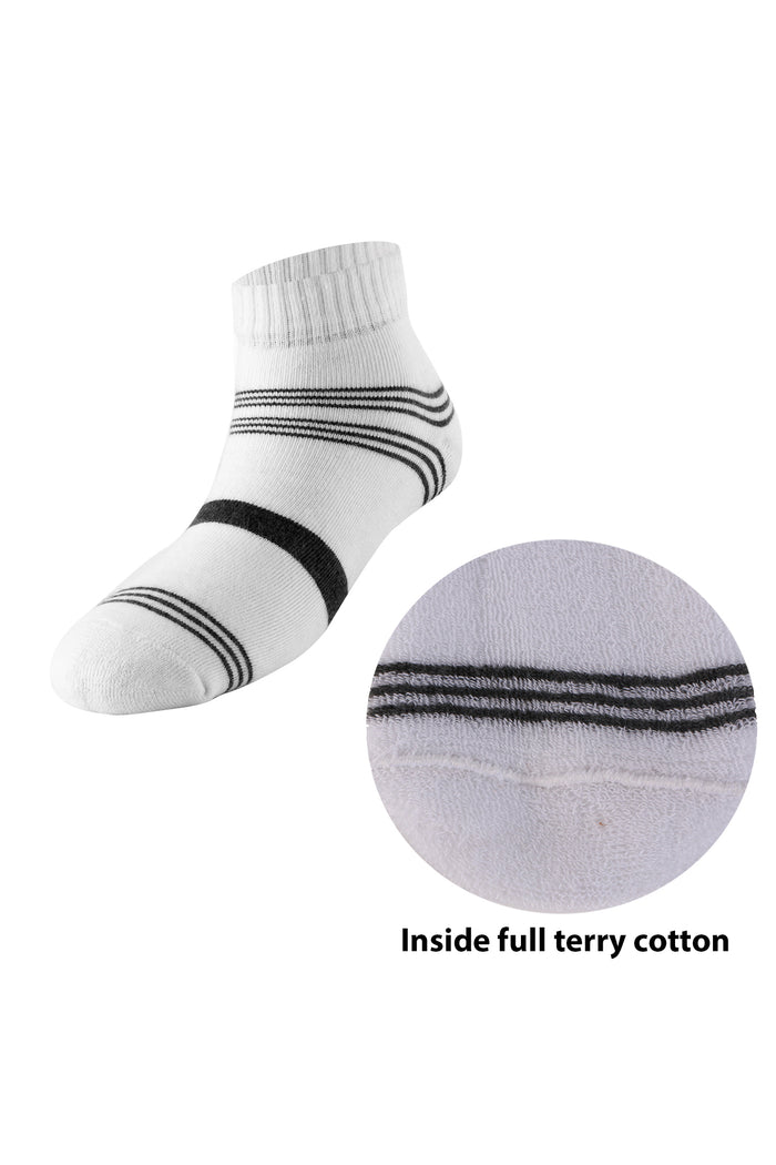 Trasa Men's Full ankle Length Sports Wear Socks - Pack of 3
