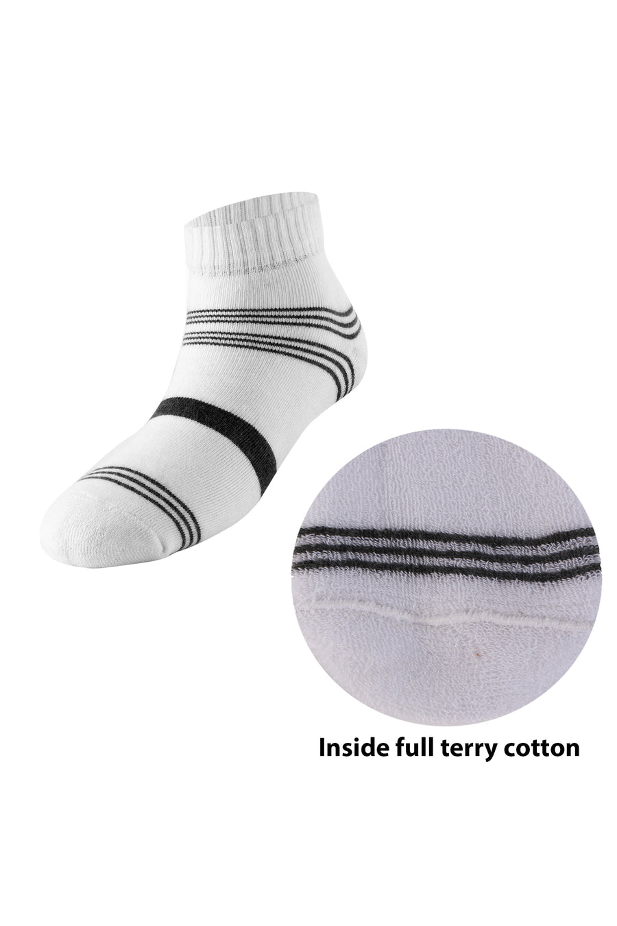 Trasa Men's Full ankle Length Sports Wear Socks - Pack of 3