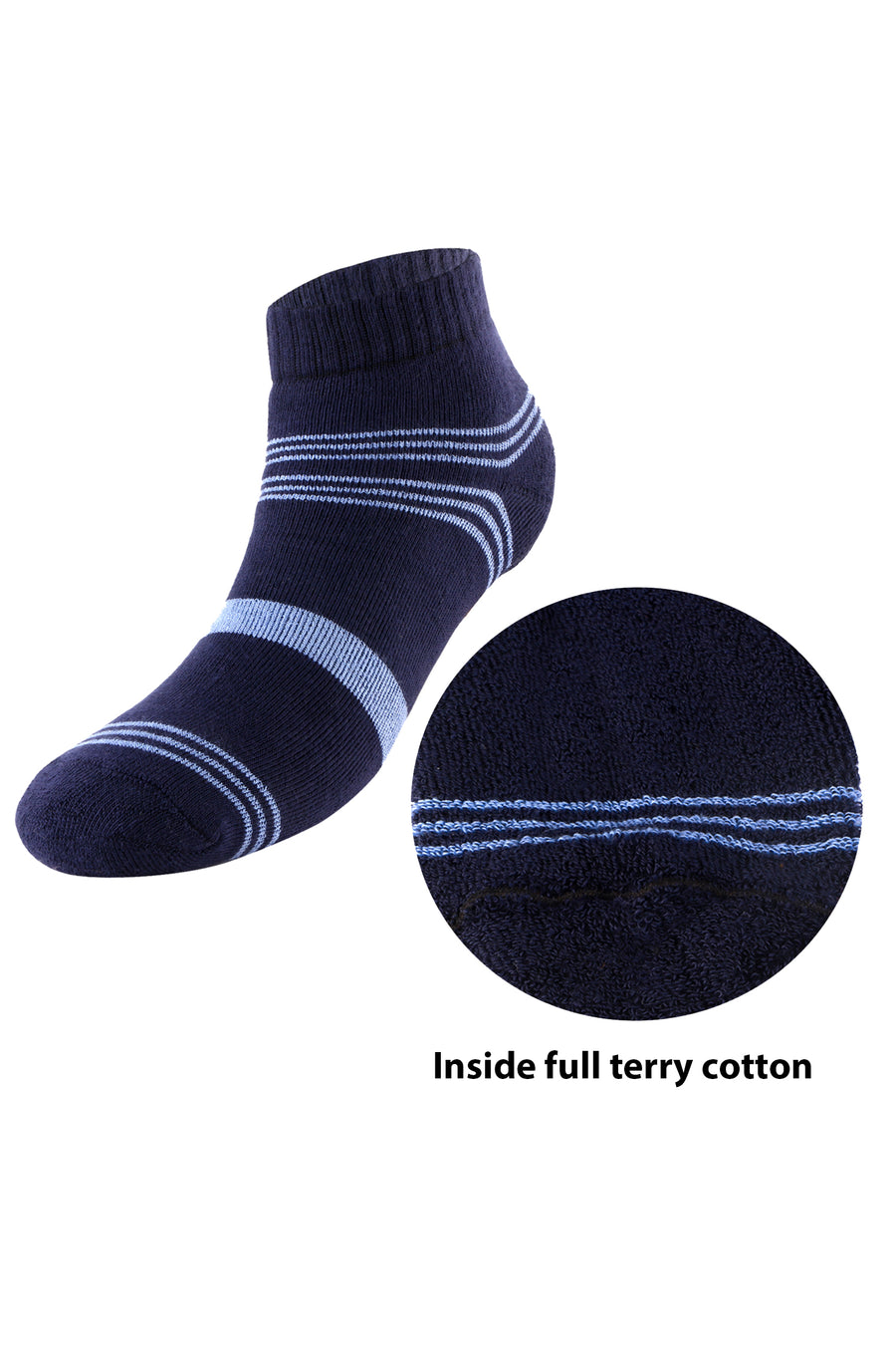 Trasa Men's Full ankle Length Sports Wear Socks - Pack of 3