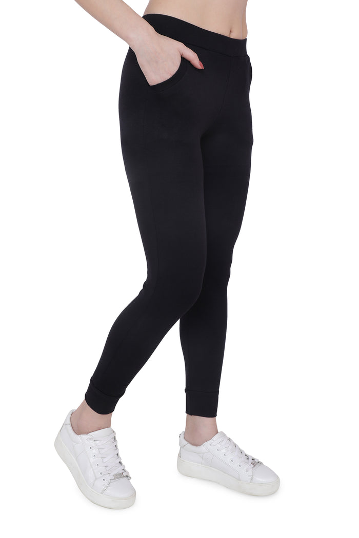 Trasa Casual Trousers track pant for Women's - Black