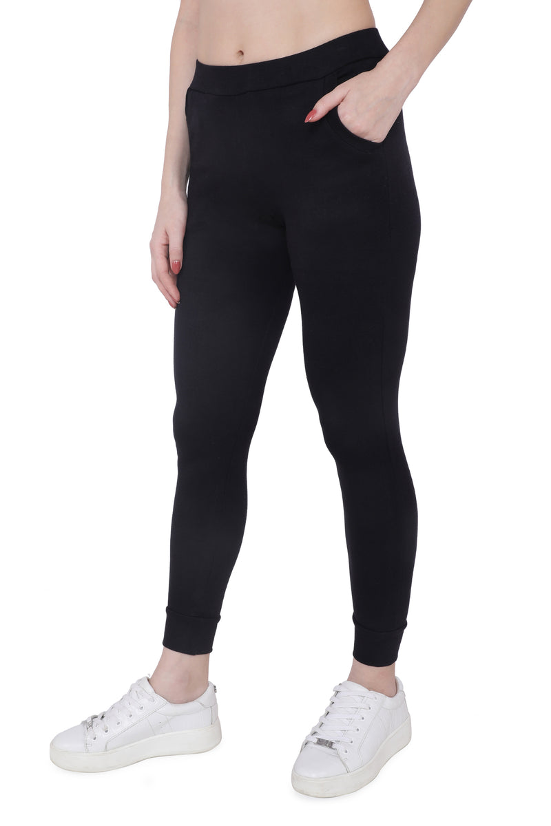 Trasa Casual Trousers track pant for Women's - Black