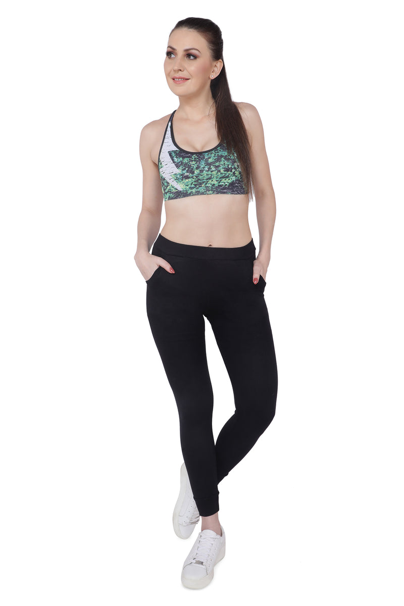 Trasa Casual Trousers track pant for Women's - Black