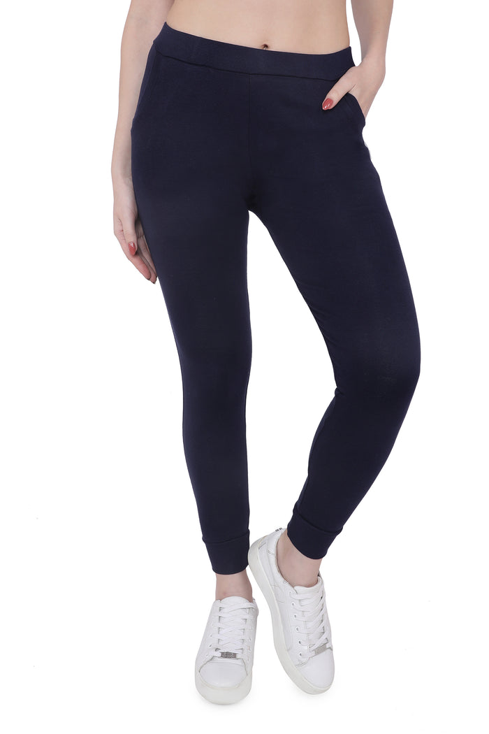 Trasa Casual Trousers track pant for Women's - Navy blue