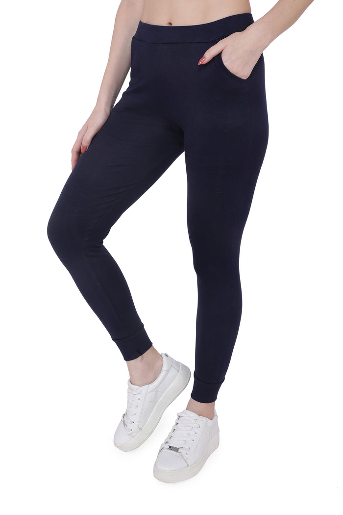 Trasa Casual Trousers track pant for Women's - Navy blue