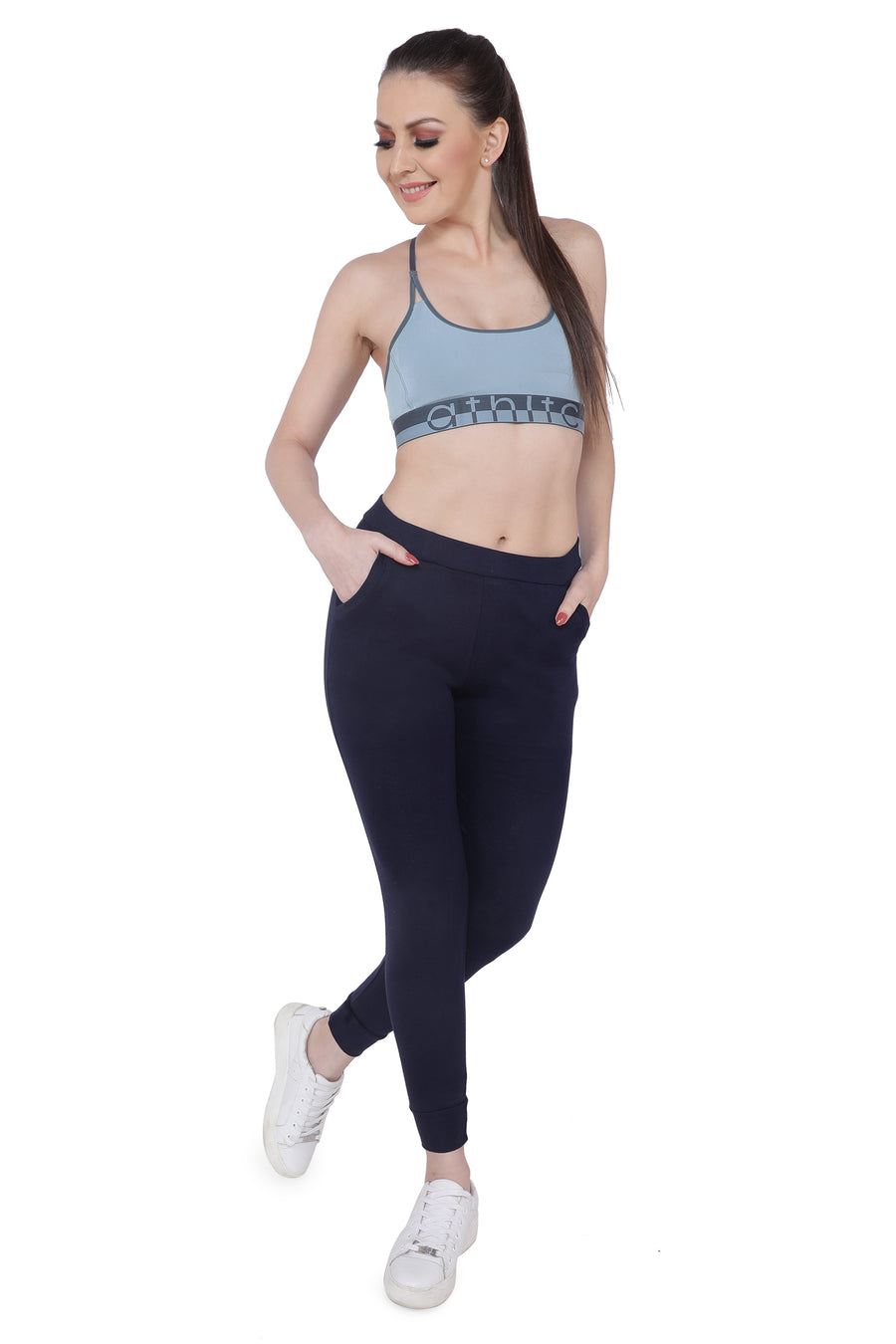 Trasa Casual Trousers track pant for Women's - Navy blue