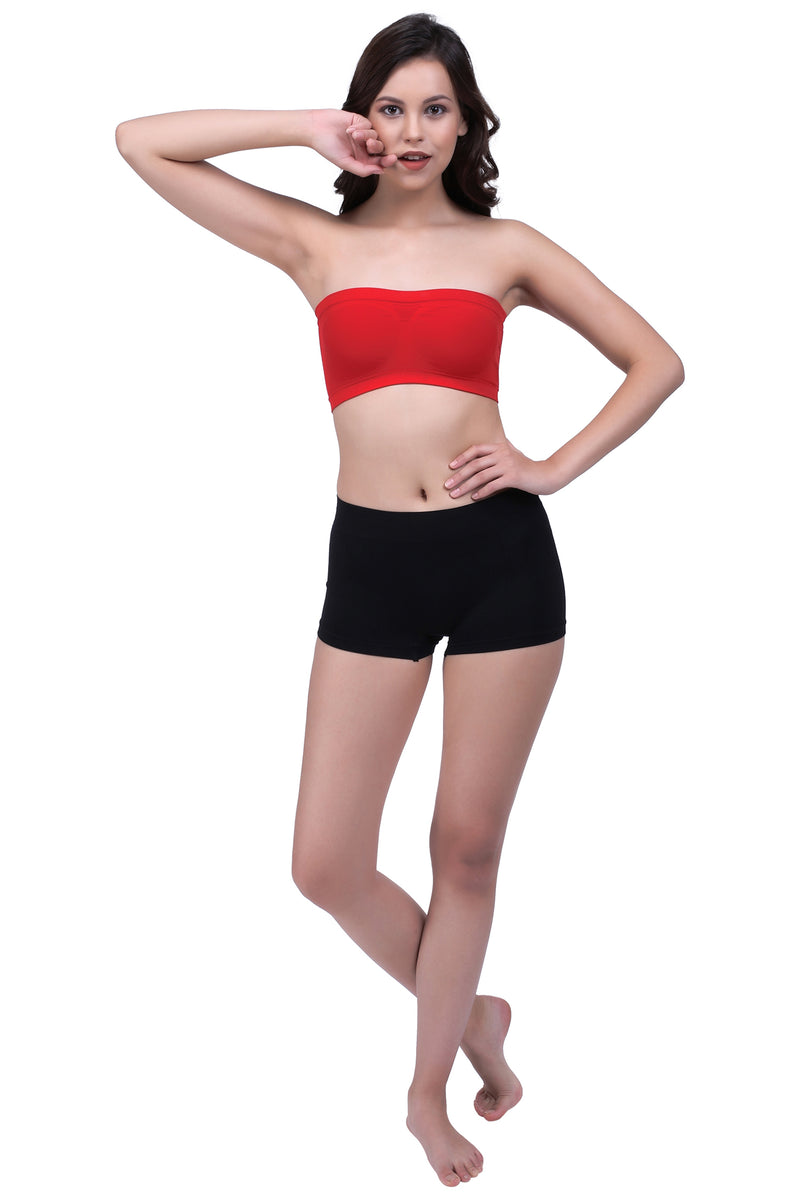 Trasa Strapless Tube Bra for Women's and Girls - Red
