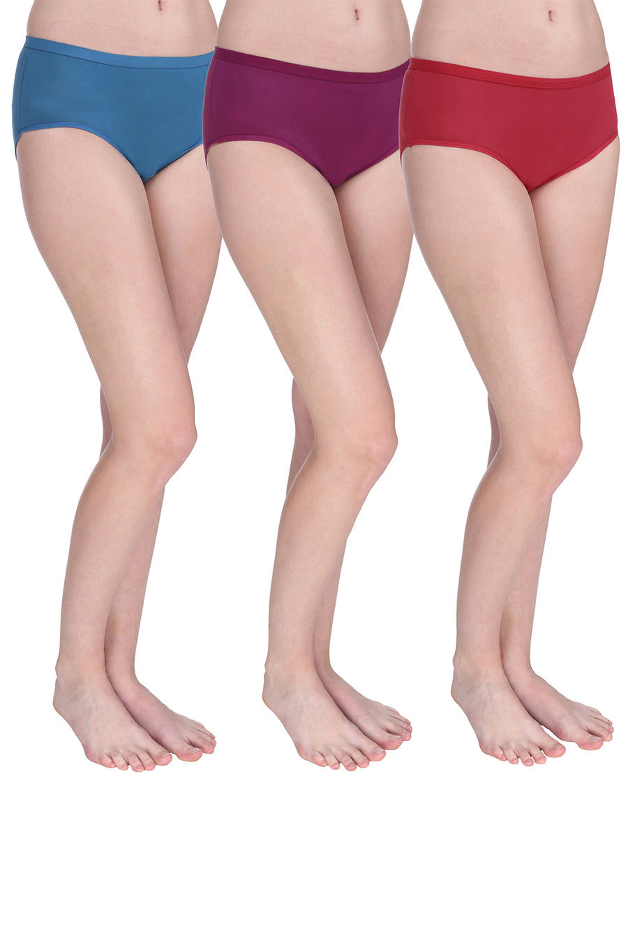 Trasa 100 % Soft Cotton Hipsters, Panties for women's and Girl's - Pack of 3