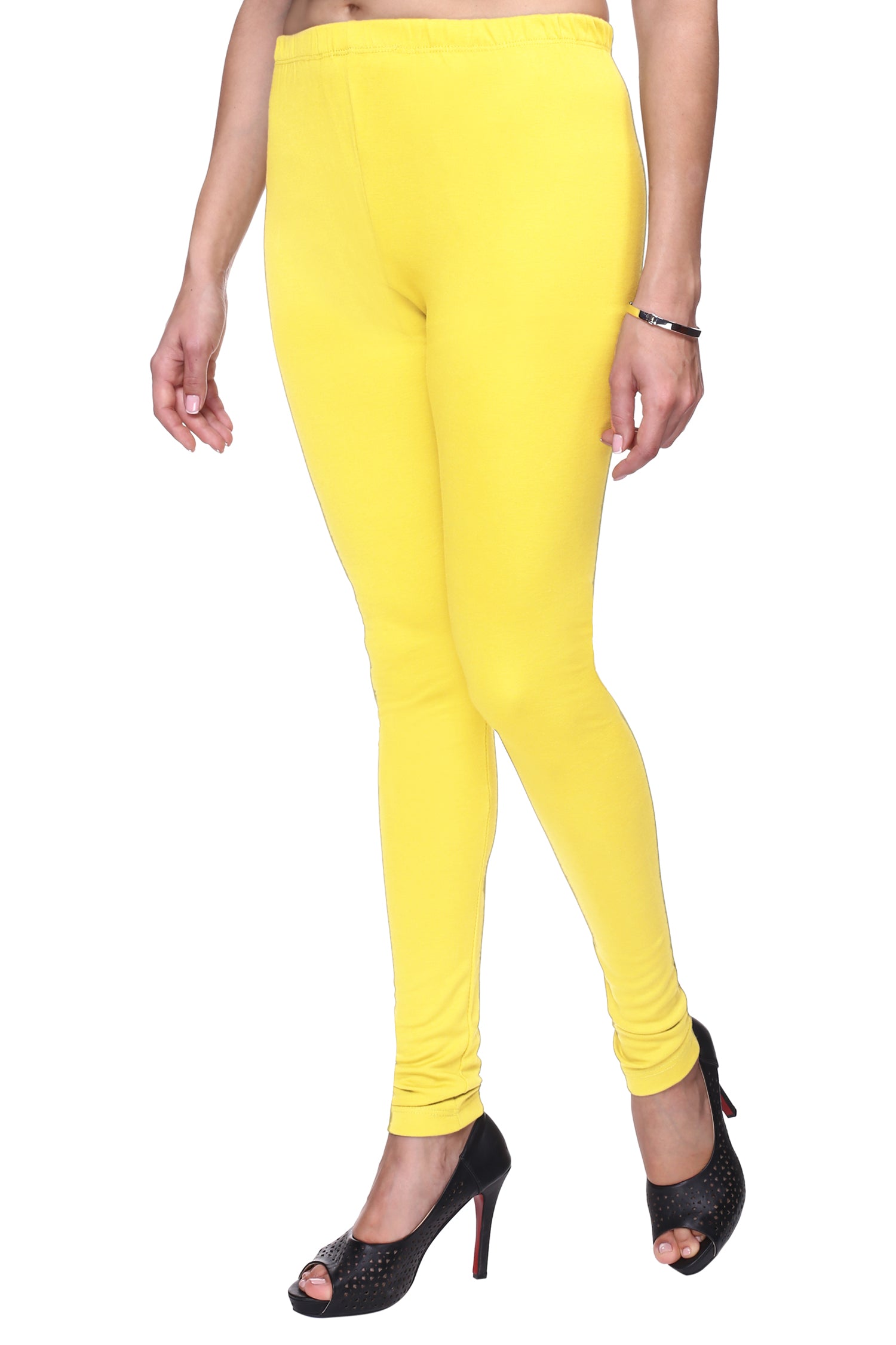 Buy online Yellow Solid Solid Ankle Length Leggings from Capris & Leggings  for Women by Mad Colors for ₹399 at 60% off | 2024 Limeroad.com